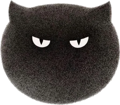Telegram Sticker «Night Cat» 🥰