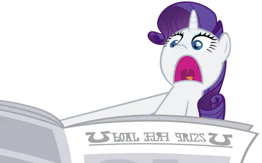 Telegram Sticker «My little pony friendship is magic» 😧