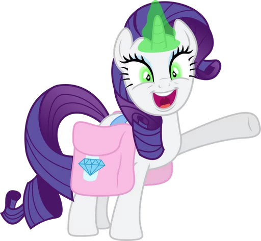 Стикер Telegram «My little pony friendship is magic» 😈