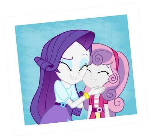 Telegram Sticker «My little pony friendship is magic» 👭
