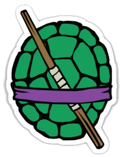 Telegram Sticker «Ninja Turtles» 😠