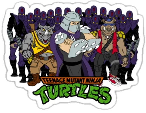 Telegram stiker «Ninja Turtles» 😱