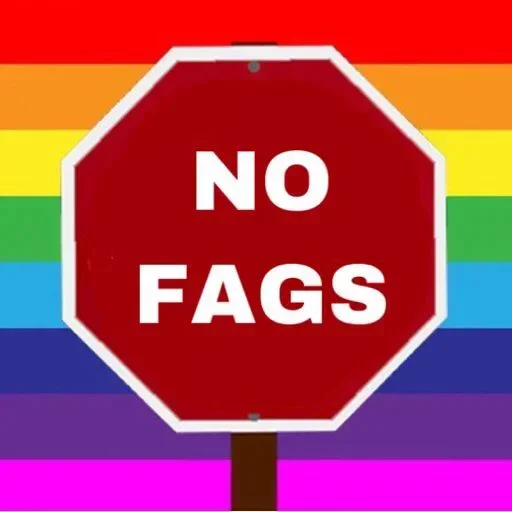 No gays! stiker 🏳‍🌈