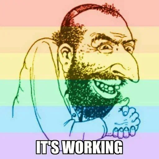 Стікер Telegram «No gays!» 🏳‍🌈