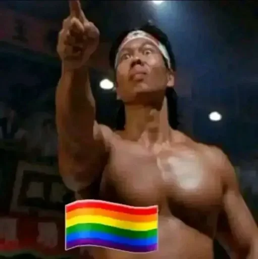Стікер Telegram «No gays!» 🎭