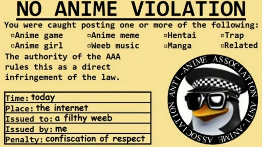 No Anime sticker 🚷