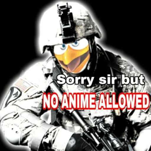 No Anime sticker 🔫
