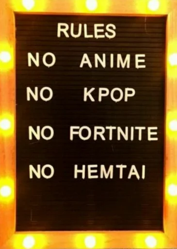 Стикер No Anime 🙃