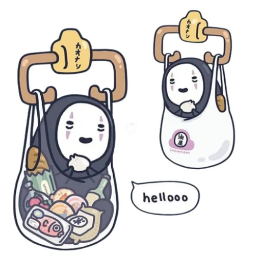 Telegram Sticker «Kaonashi » 😃