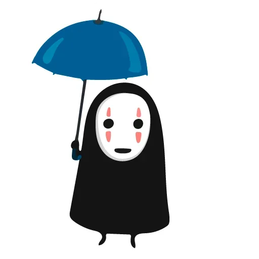 Telegram Sticker «Kaonashi » ⛱
