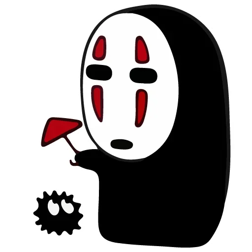 Telegram stiker «Kaonashi» 🏖