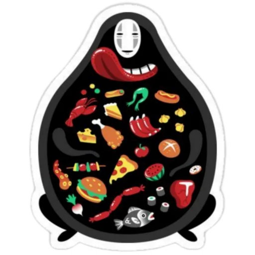 Kaonashi emoji 🍱