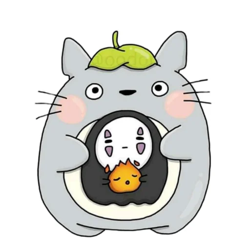 Telegram stiker «Kaonashi» 🥰