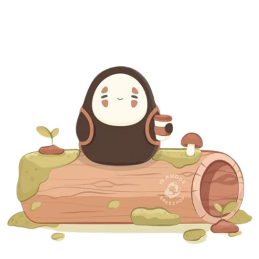 Telegram stiker «Kaonashi» 😃