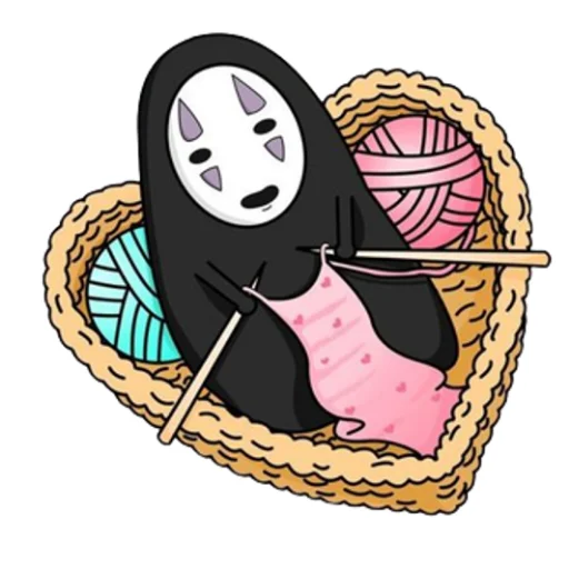 Kaonashi emoji 🪡