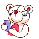 Telegram emoji Nonromantic Bear