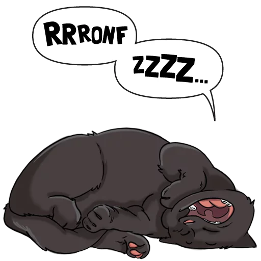 Telegram stiker «Norby the Cat» 😴