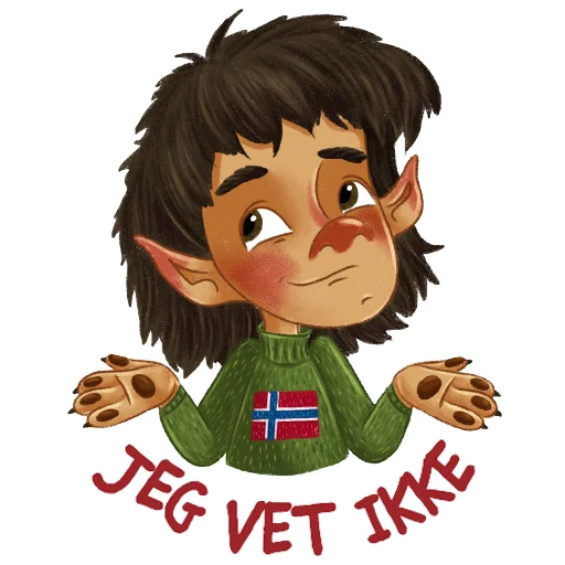 Telegram Sticker «Norsk Troll» 🤷‍♀️