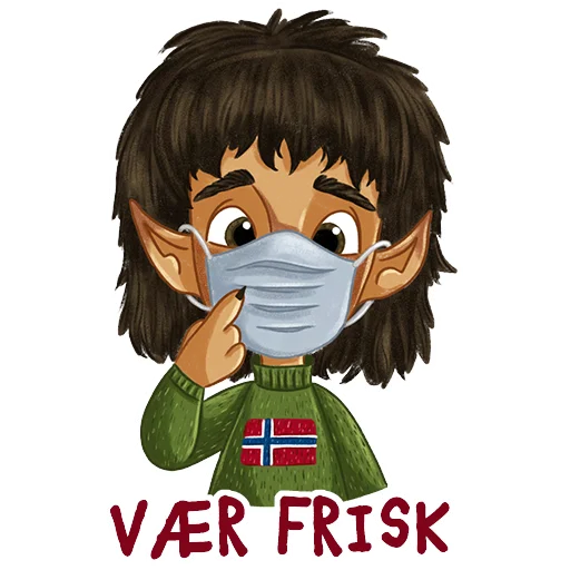 Telegram Sticker «Norsk Troll» 😷