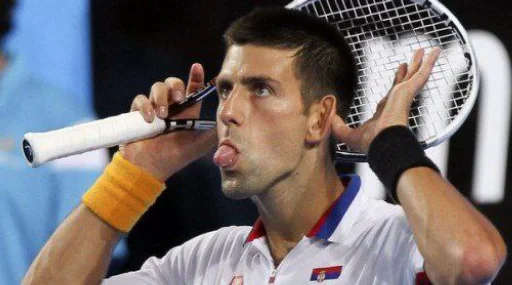 Novak Djokovic emoji 😛