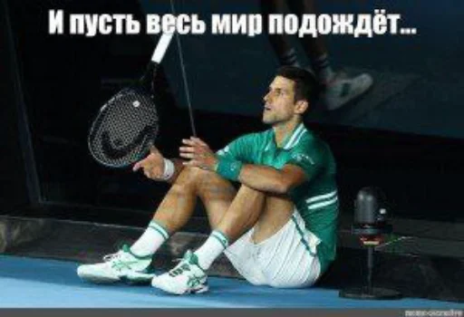 Telegram Sticker «Novak Djokovic» 🎾