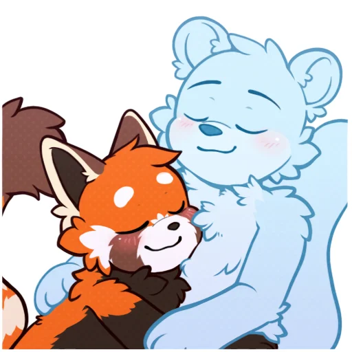 Telegram Sticker «Red Panda - By nyanpizza» 😌