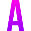 Эмодзи телеграм Фиолетовый шрифт