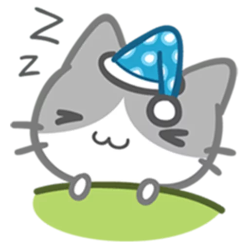 Telegram Sticker «What does the cat say ... Meow» 💤