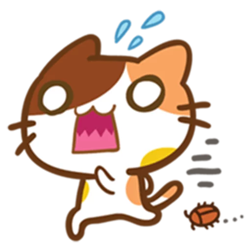 Telegram Sticker «What does the cat say ... Meow» 😱