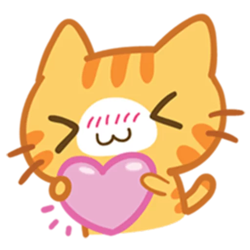 Telegram Sticker «What does the cat say ... Meow» 💖