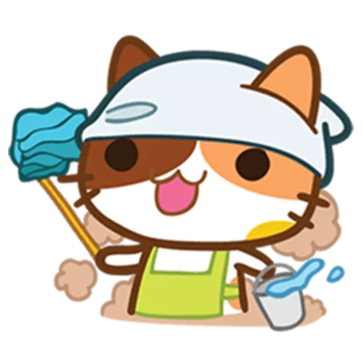 Telegram Sticker «What does the cat say ... Meow » 😄