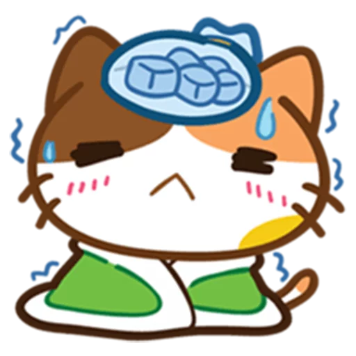 Telegram Sticker «What does the cat say ... Meow » 🤒