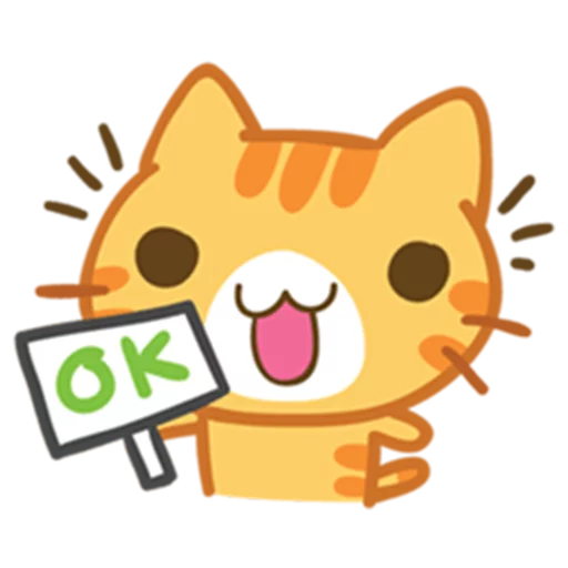 Telegram Sticker «What does the cat say ... Meow» 👍