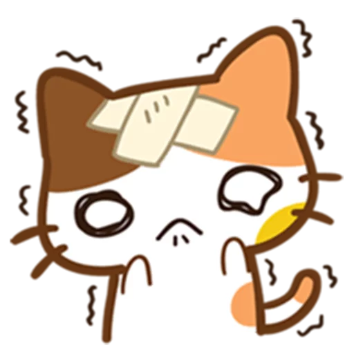 Telegram Sticker «What does the cat say ... Meow» 😣