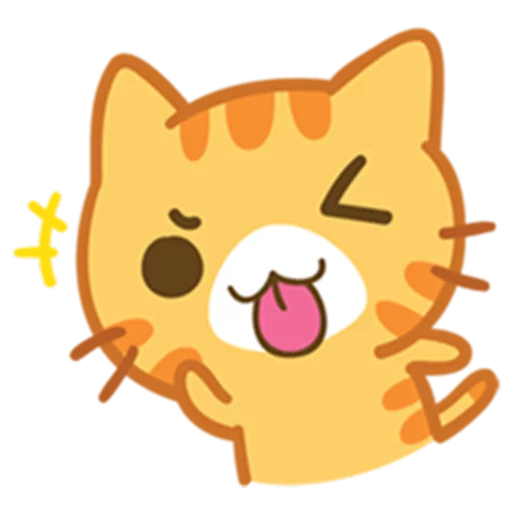 Telegram Sticker «What does the cat say ... Meow» 😜