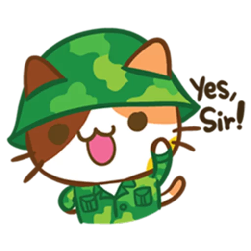 Telegram Sticker «What does the cat say ... Meow» 😏