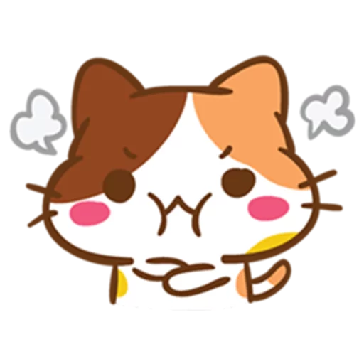Telegram Sticker «What does the cat say ... Meow» 😤