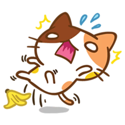Telegram Sticker «What does the cat say ... Meow» 😨