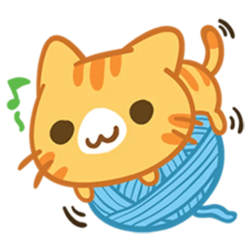 Telegram Sticker «What does the cat say ... Meow» 😊