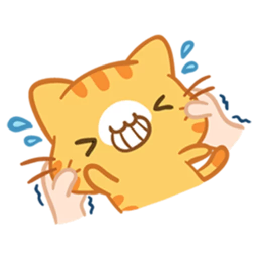 Telegram Sticker «What does the cat say ... Meow» 😁