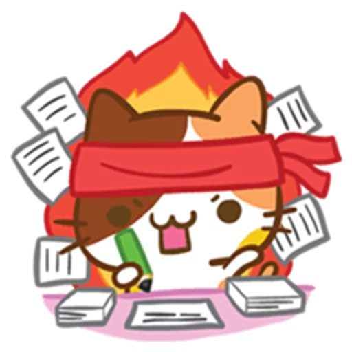 Telegram Sticker «What does the cat say ... Meow» 😤