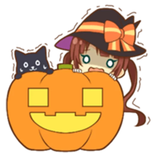 Telegram Sticker «Halloween witch» 😨