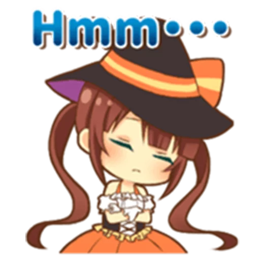 Telegram Sticker «Halloween witch» 😶