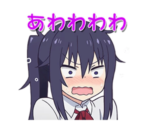 Telegram Sticker «Himouto! Umaru-chan» 😟