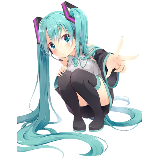 Емодзі Hatsune Miku ✌