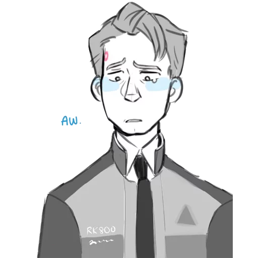 Стікер Detroit: Become Human (Connor) 😢