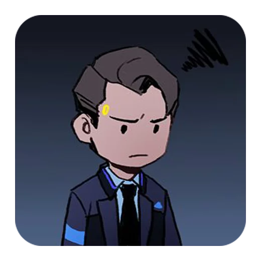 Стікер Detroit: Become Human (Connor) ☹️