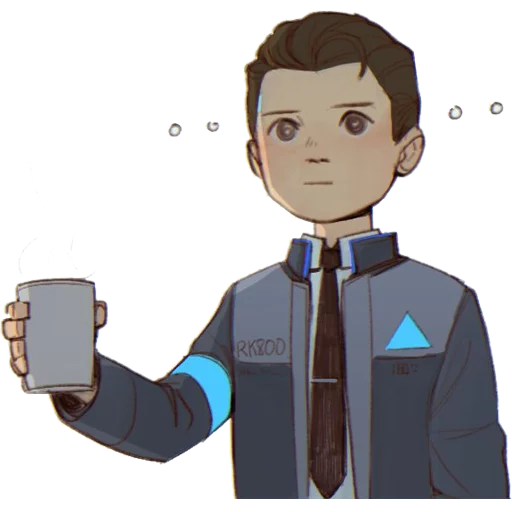 Стікер Detroit: Become Human (Connor) ☕️