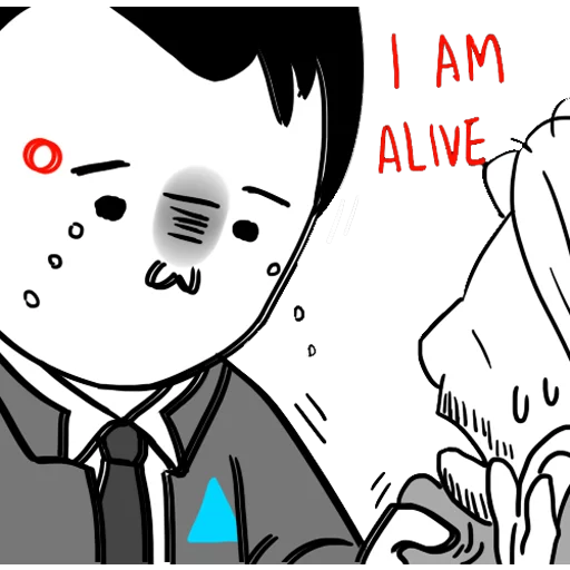 Detroit: Become Human (Connor) sticker 😭