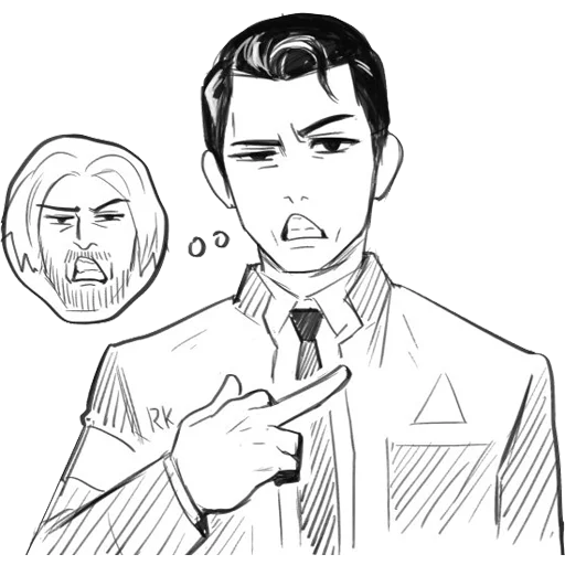 Detroit: Become Human (Connor) sticker 🖕